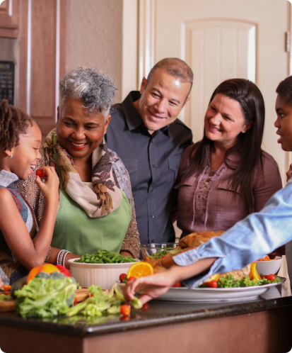 Family enjoying a pest free kitchen - kitchen pest control